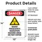 Signmission Radiation & Laser Sign, 14 in H x 10 in W, Plastic, Rectangle OS-2PACK-DS-P-1014-V-1688 - alternate 3